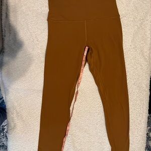 Lululemon Align High Rise copper brown leggings 28in